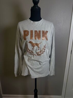 Small gray long sleeve brand pink